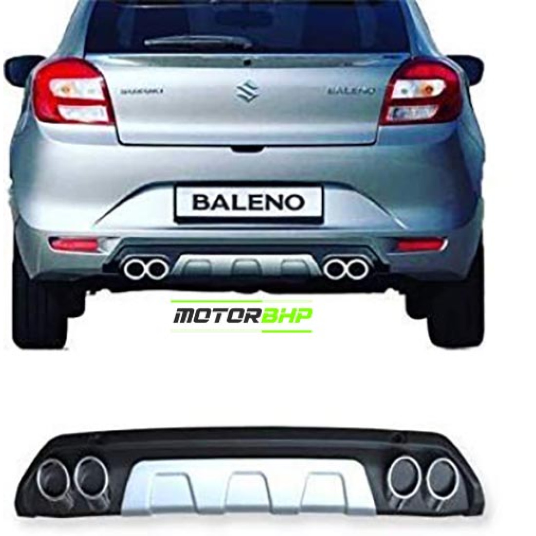 Buy Maruti Suzuki Baleno Car Bumper Diffuser Accessories